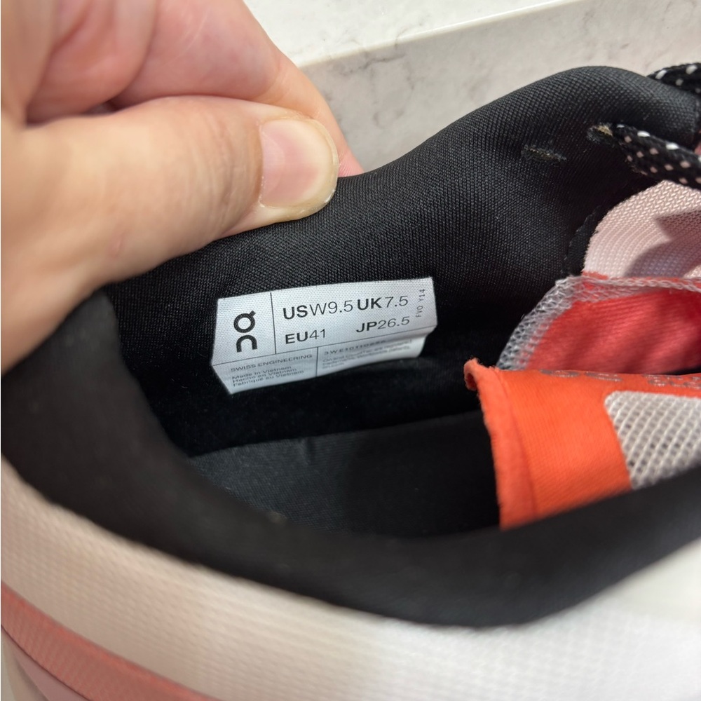 On Running Women's Athletic Shoes - White and Red - Picture 5 of 6